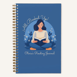 "Alle gebucht!" Personalisiertes Reading Journal Notizbuch