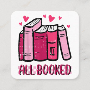 Alle gebuchten lustigen Leser Buch lesen Bibliothe Quadratische Visitenkarte