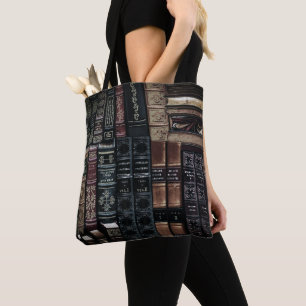 Alle gebuchten Vintagen Bücher Tasche