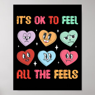 Alle Gefühle Berater Schule Herz Valentinstag Ment Poster