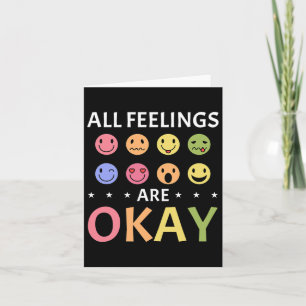 Alle Gefühle sind okay Psychische Gesundheitsberat Karte