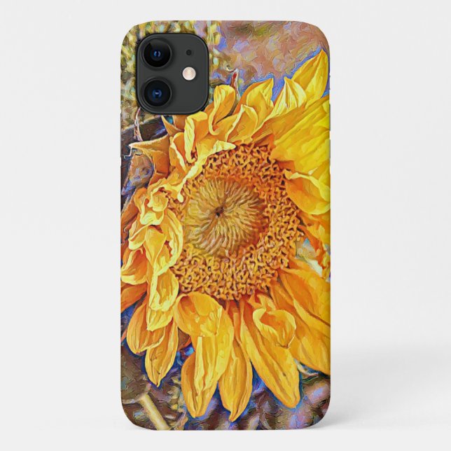 Alle gelben Hübschen Sonnenblumen Art Phone Case (Rückseite)