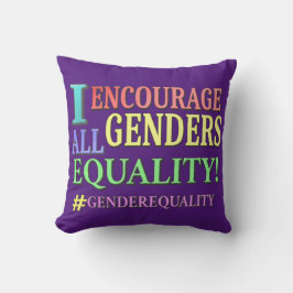 "ALLE GENDER GLEICHHEIT" Niedliches Design. Jetzt  Kissen