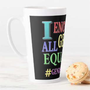 "ALLE GENDER GLEICHHEIT" Niedliches Design. Jetzt  Milchtasse