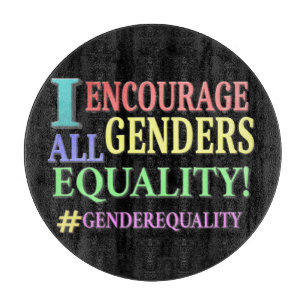 "ALLE GENDER GLEICHHEIT" Niedliches Design. Jetzt  Schneidebrett