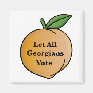 Alle Georgier wählen gelassen Magnet
