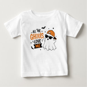 Alle Ghule lieben mich – Lustiger Halloween-Geist Baby T-shirt