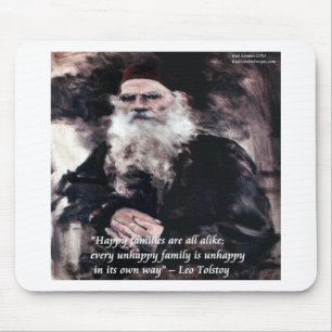 Alle glücklichen Familien ähneln einander, jede un Mousepad