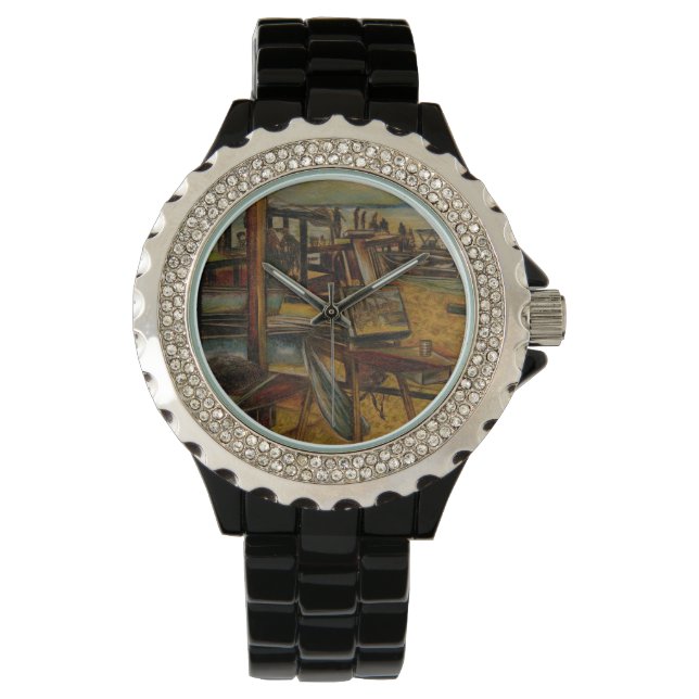 Alle großen Gemälde beginnen mit einem Pinselstric Armbanduhr (Vorderseite)