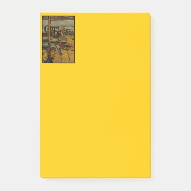 Alle großen Gemälde beginnen mit einem Pinselstric Post-it Klebezettel (Vorderseite)