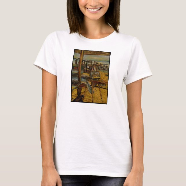 Alle großen Gemälde beginnen mit einem Pinselstric T-Shirt (Vorderseite)