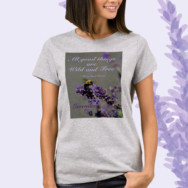 Alle guten Dinge Wilde und freie Hummelblüte T-Shirt (Von Creator hochgeladen)