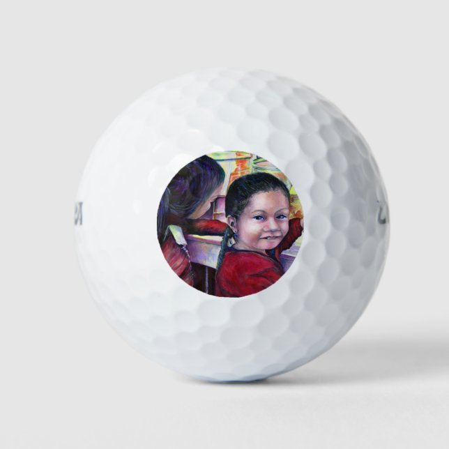 Alle guten Mädchen bekommen Eiscreme Golfball (Vorderseite)