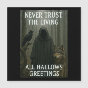 Alle heißen Halloween Magnetgrüsse Karte