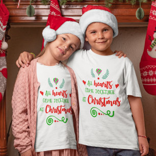 Alle Herzen kommen zu Weihnachten Weihnachts-Kids  T-Shirt