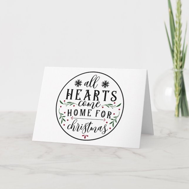 Alle Herzen kommen Zuhause... Karte (Vorderseite)