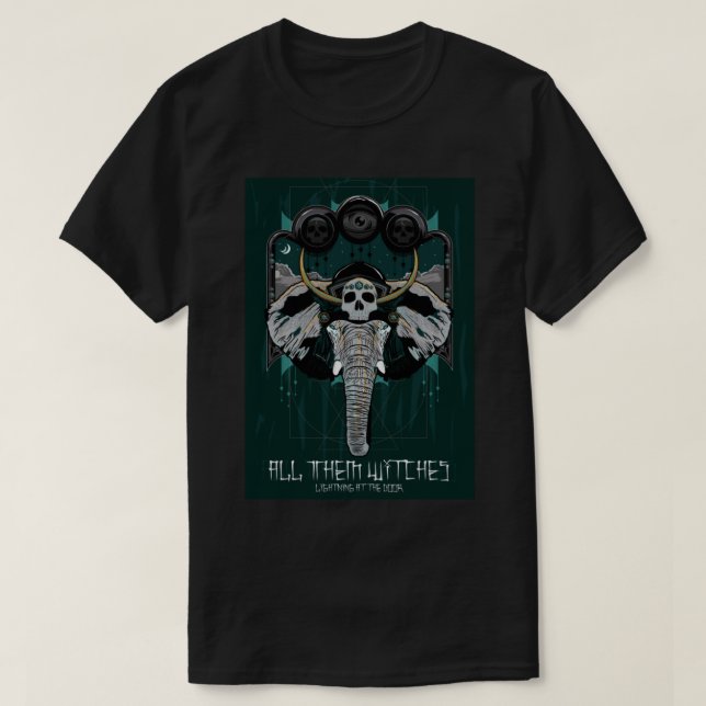 Alle Hexen ATW farbenfroher Schädel (1) T-Shirt (Design vorne)