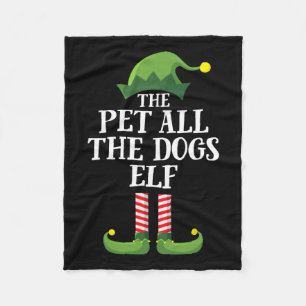 Alle Hunde Elf Matching Family Group Christm Fleecedecke