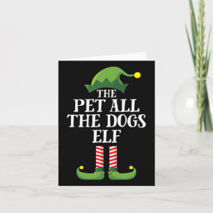 Alle Hunde Elf Matching Family Group Christm Karte