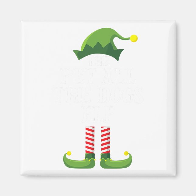 Alle Hunde Elf Matching Family Group Christm Magnet (Vorne)