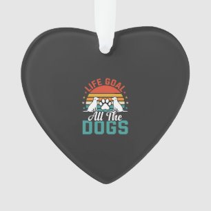 Alle Hunde Retro Hundeliebhaber Ornament