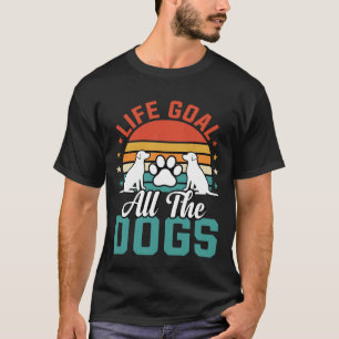 Alle Hunde Retro Hundeliebhaber T-Shirt