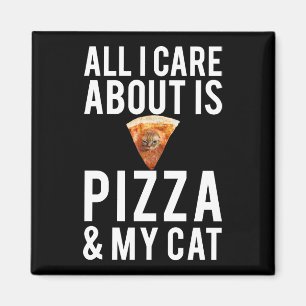 Alle i-Sorgfalt ist ungefähr Pizza u. meine Katze Magnet