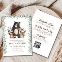 Alle in einem Wald gehaltenen Tiere Baby-Dusche
