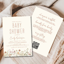 Alle in einer Wildblume Boho Baby Dusche