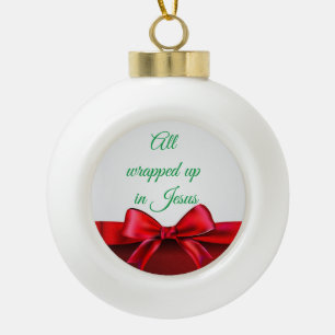 Alle in Jesus Keramik zerrissen Weihnachten oder Keramik Kugel-Ornament
