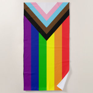 ALLE INKLUSIVE LGBTQ+ RAINBOLFLAG STRANDTUCH