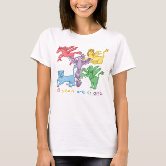 "Alle Jahre…" Weißer T - Shirt (verschiedene