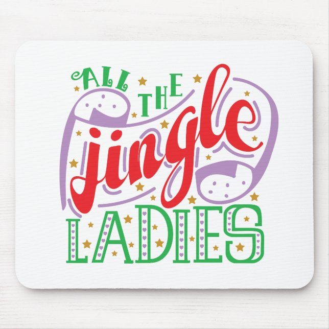 Alle Jingle Ladys Christmas | Mousepad (Vorne)