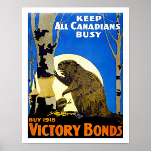 Alle Kanadier beschäftigen Poster