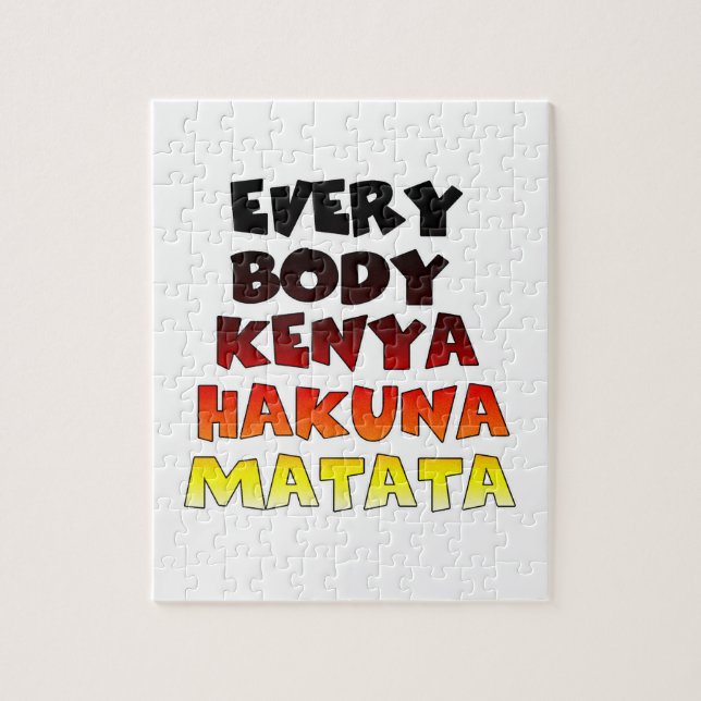 Alle Kenya Hakuna Matata (Vertikal)