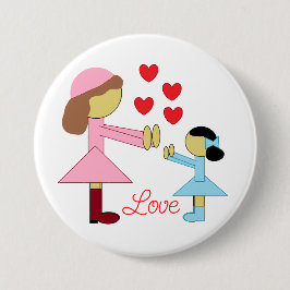 Alle Kinder brauchen Liebe: Weiß Button