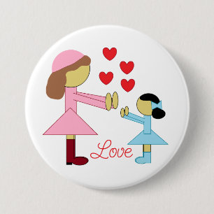 Alle Kinder brauchen Liebe: Weiß Button