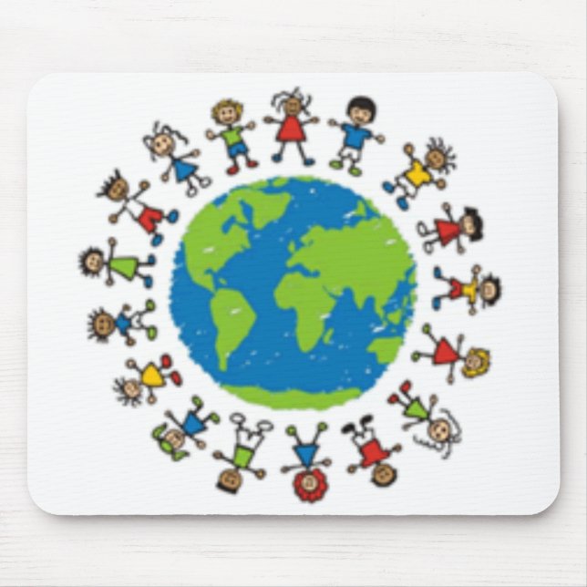 Alle Kinder der Welt 2 Mousepad (Vorne)