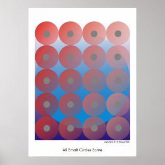 Alle kleinen Kreise gleich 2 Poster