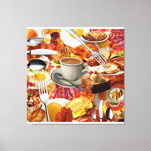 ALLE KÖNNEN FRÜHSTÜCK ESSEN LEINWANDDRUCK (Vorderseite)