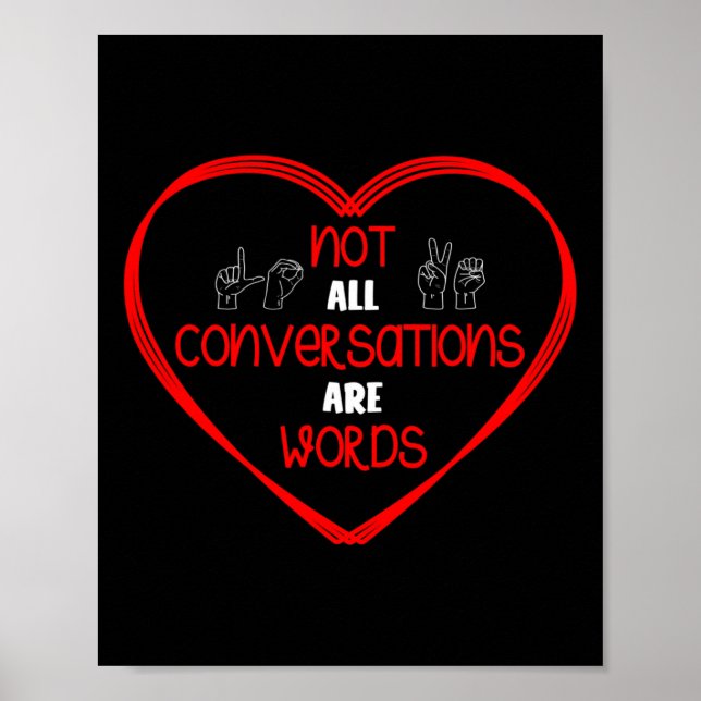 Alle Konversationen sind Wörter, die Spracherkennu Poster (Vorne)