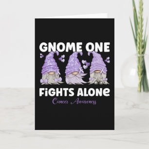 Alle Krebsbewusstsein Lavendel Ribbon Gnome Karte