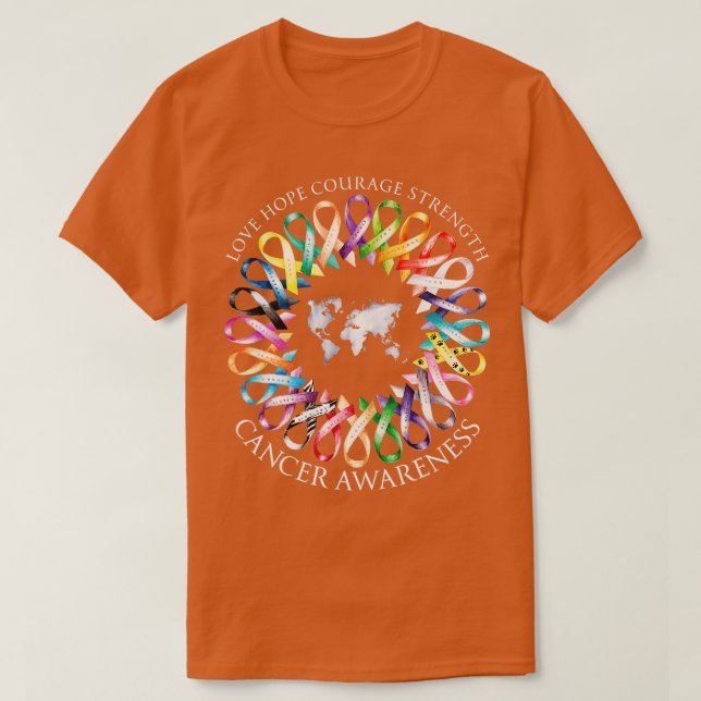 Alle Krebsthemen Sensibilisierungsmaßnahmen gegen  T-Shirt (Design vorne)