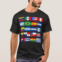 Alle lateinamerikanischen Flaggen Latino Hispanic