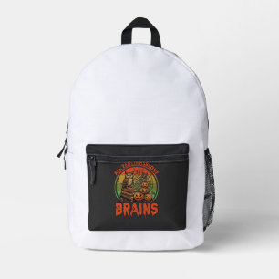 Alle Lehrer lieben Gehirne Halloween-Kürbisse Eule Bedruckter Rucksack