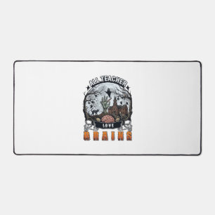 Alle Lehrer lieben Gehirne Halloween Zombie Hand H Schreibtischunterlage