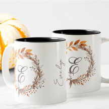 Alle Letter Modern Boho Folions Monogramm Fall