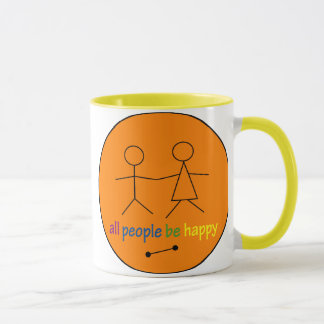 Alle Leute sind glückliche große Tasse