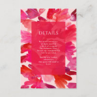 Alle Liebe Aquarell Rosa Rote Hochzeit Details E