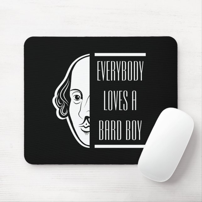 Alle Lieben ein Bard Boy Shakespeare Thespian Mousepad (Mit Mouse)